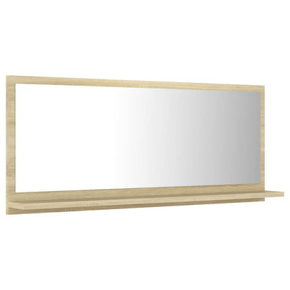 Mirror | Sonoma oak | Engineered wood | 90 x 10.5 x 37 cm | Wall mounting