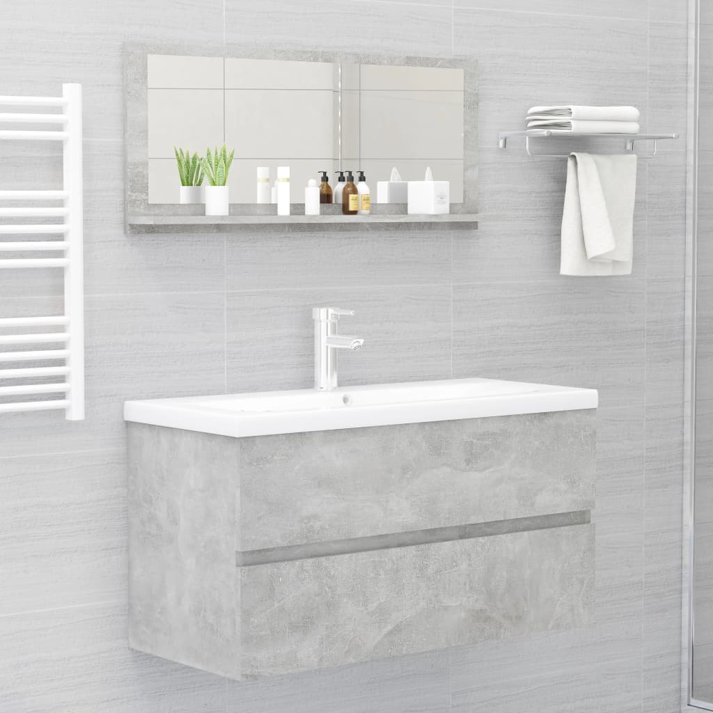 Mirror | Concrete grey | Engineered wood, acrylic | Large