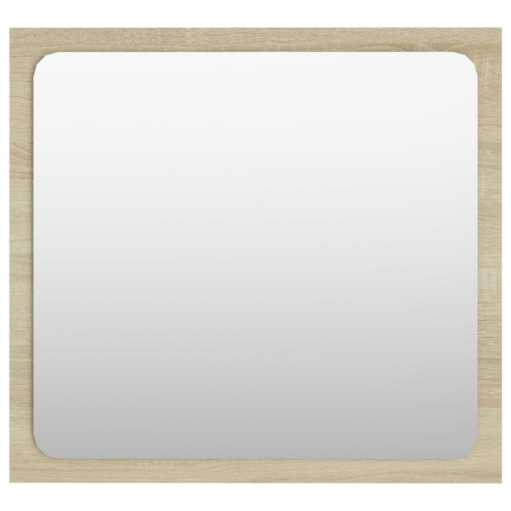 Bathroom Mirror Sonoma Oak 15.7"x0.6"x14.6" Engineered Wood
