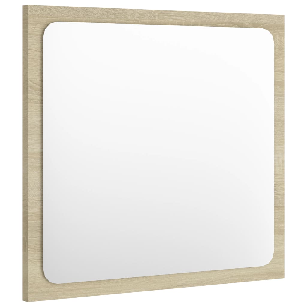 Bathroom Mirror Sonoma Oak 15.7"x0.6"x14.6" Engineered Wood