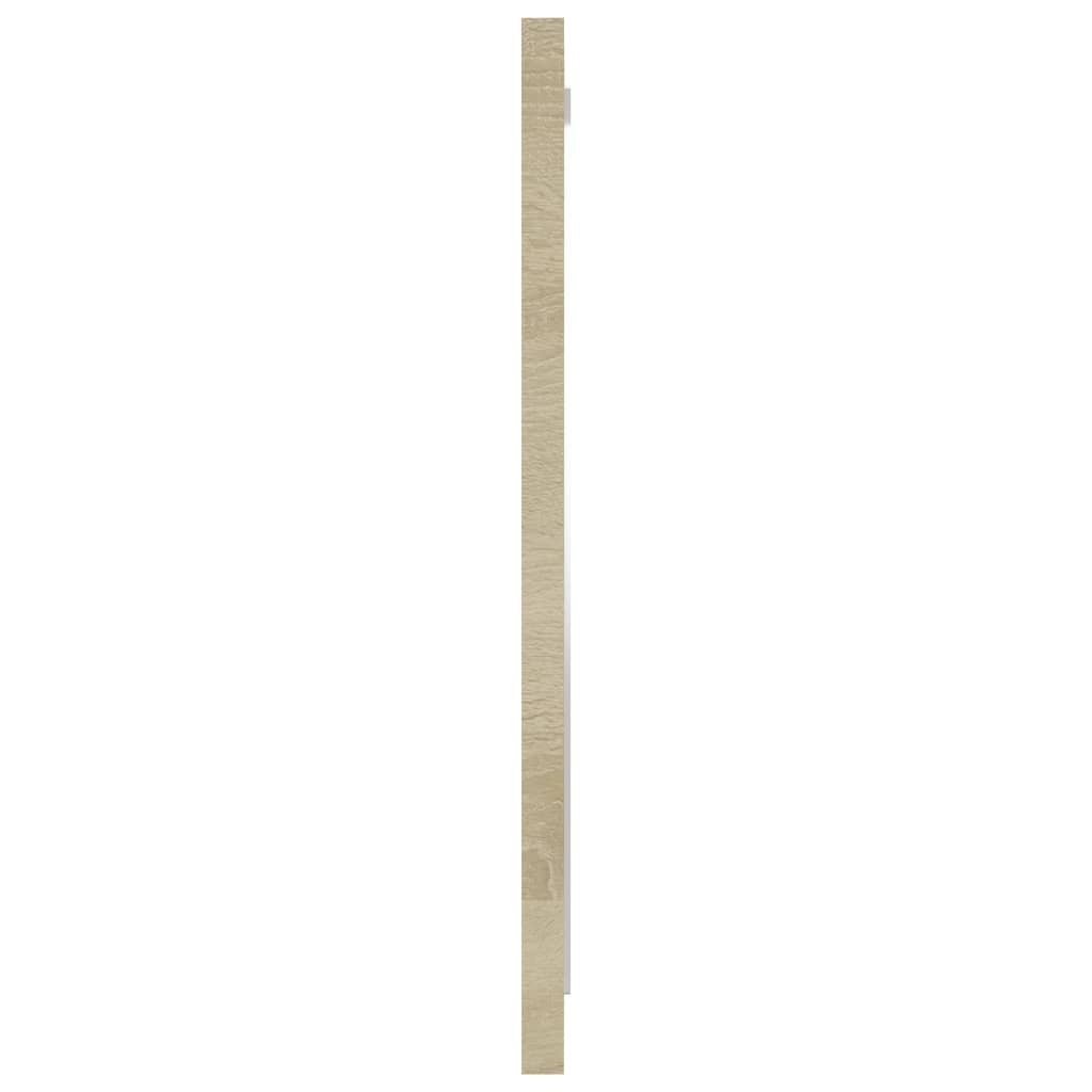 Bathroom Mirror Sonoma Oak 15.7"x0.6"x14.6" Engineered Wood