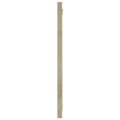 Bathroom Mirror Sonoma Oak 31.5"x0.6"x14.6" Engineered Wood