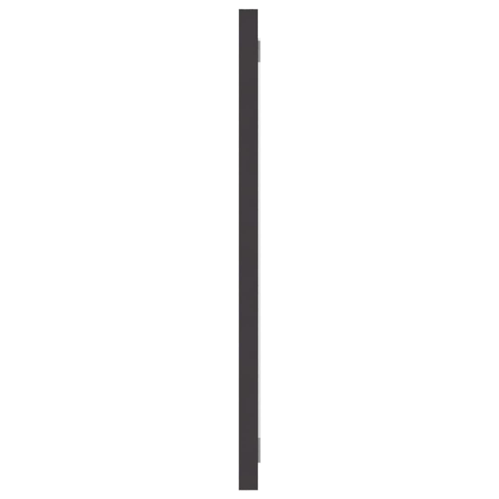 vidaXL Mirror Grey Engineered wood, acrylic 35 x 14 in Mirror
