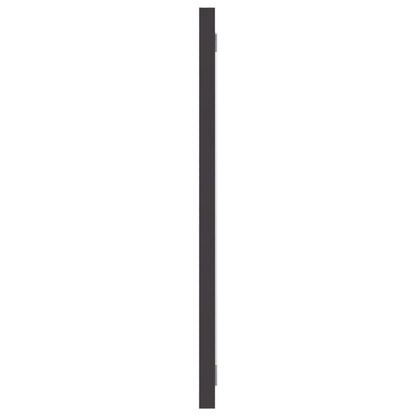 vidaXL Mirror Grey Engineered wood, acrylic 35 x 14 in Mirror