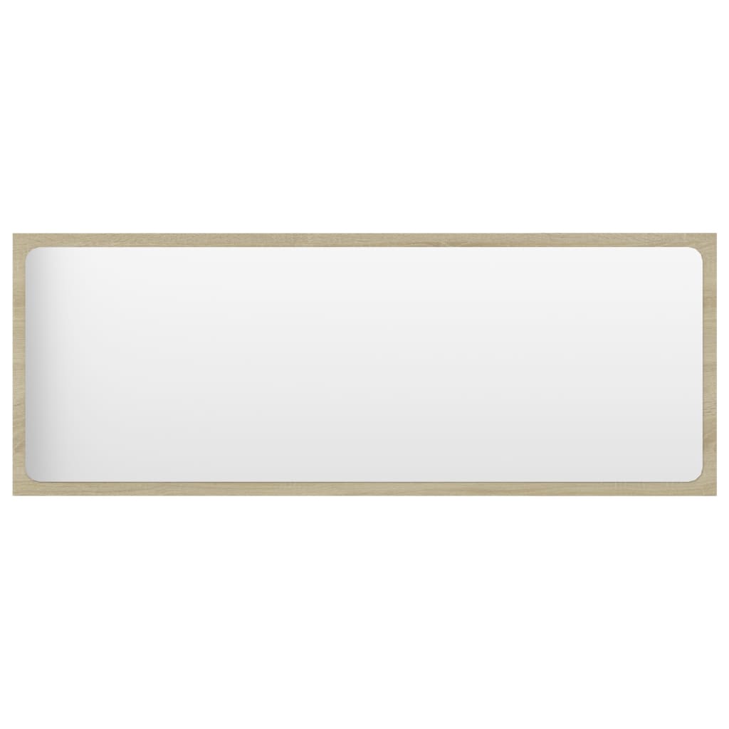 Bathroom Mirror Sonoma Oak 100x1.5x37 cm Engineered Wood