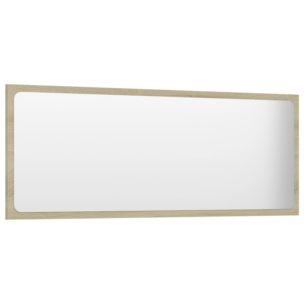 Bathroom Mirror Sonoma Oak 100x1.5x37 cm Engineered Wood