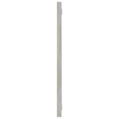 Bathroom Mirror Concrete Gray 39.4"x0.6"x14.6" Engineered Wood