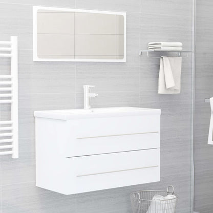 Sink Cabinet | White | Engineered wood | 80 x 38.5 x 48 cm | Sink Cabinet