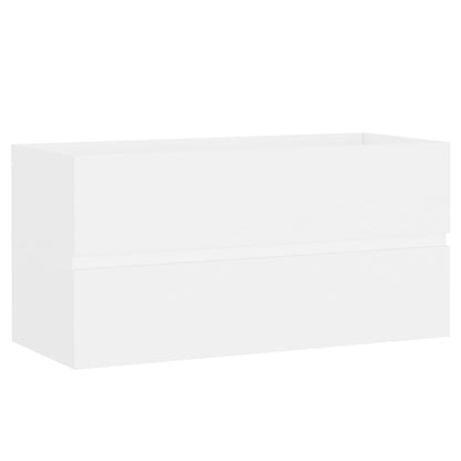Sink Cabinet | White | Engineered Wood | 90x38.5x45 cm | Sink Cabinet