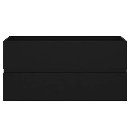 Sink Cabinet | Black | Engineered Wood | 90 x 38.5 x 45 cm | Sink Cabinet