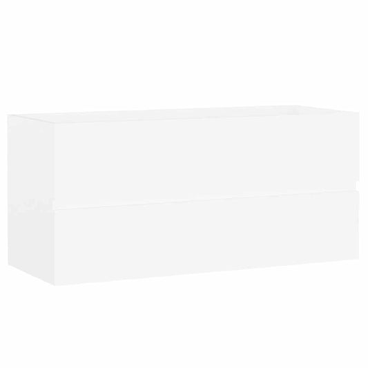 Sink Cabinet White 100x38.5x45 cm Engineered Wood