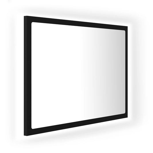 Mirror | Black | Engineered wood, acrylic | Medium | Bathroom Mirror