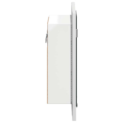 LED Bathroom Mirror Cabinet White 40x12x45 cm Acrylic