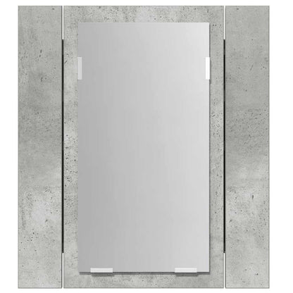 LED Bathroom Mirror Cabinet Concrete Grey 40x12x45 cm Acrylic