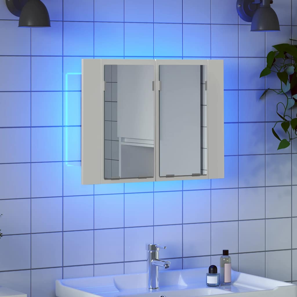 Led Mirror Cabinet | White | Engineered wood, Acrylic | Compact