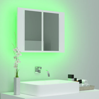 Led Mirror Cabinet | White | Engineered wood, Acrylic | Compact