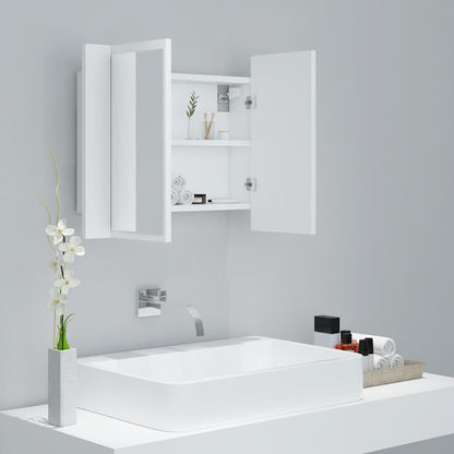 Led Mirror Cabinet | White | Engineered wood, Acrylic | Compact