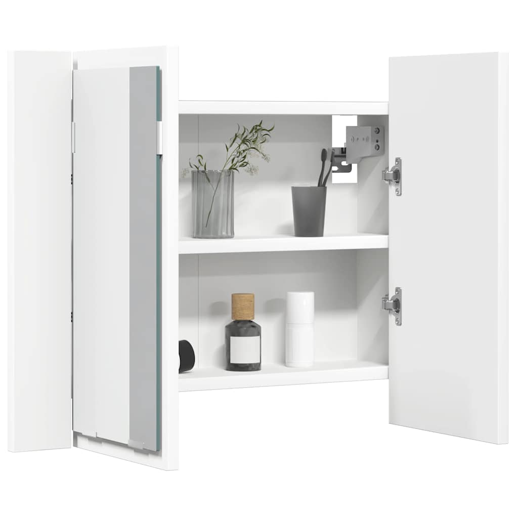 Led Mirror Cabinet | White | Engineered wood, Acrylic | Compact