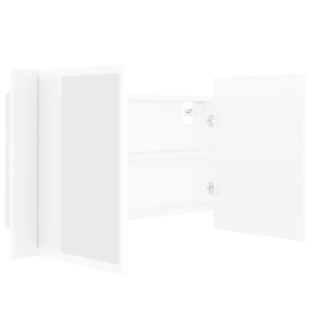 Led Mirror Cabinet | White | Engineered wood, acrylic | 80x12x45 cm