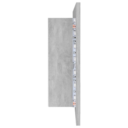 Led Mirror Cabinet | Concrete grey | Engineered wood, Acrylic