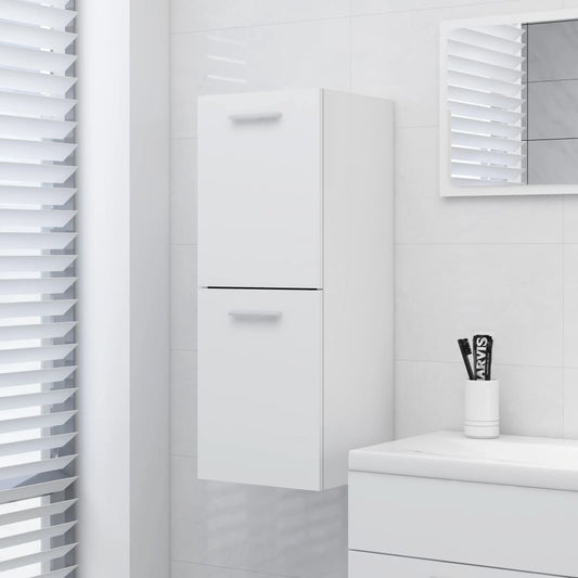 Bathroom Cabinet | White | Engineered wood | 30x30x80 cm