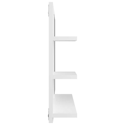 Bathroom Mirror White 23.6"x4.1"x17.7" Engineered Wood
