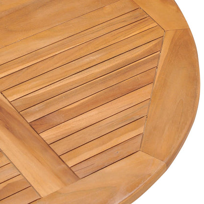 5 Piece Folding Patio Dining Set Solid Teak Wood