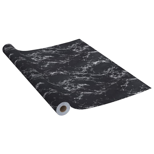 Self-adhesive Furniture Film Black Stone 500x90 cm PVC