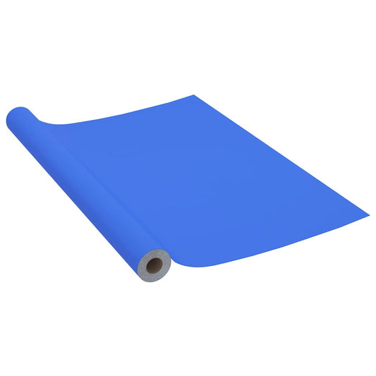 Self-adhesive Furniture Film High Gloss Blue 500x90 cm PVC