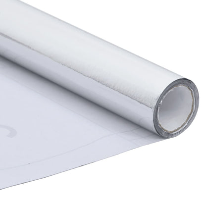 Self-adhesive Furniture Film High Gloss Silver 500x90 cm PVC