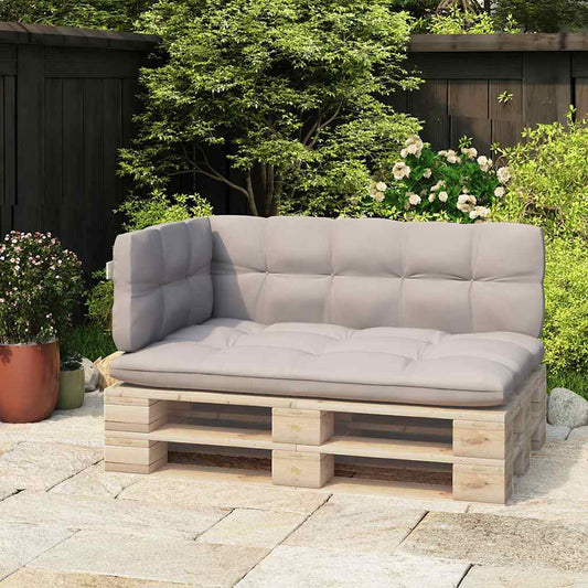 Backrest for Pallet Sofa White 110 cm Iron