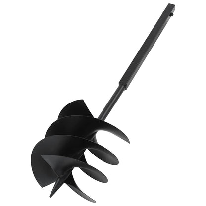 Ground Drill with Handle 250 mm with Extension Tube 8 m Steel