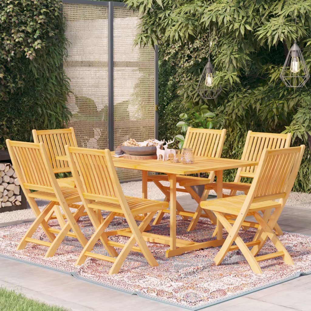 Garden Dining Set | Warm Brown | Solid Teak Wood | Large |  Durable