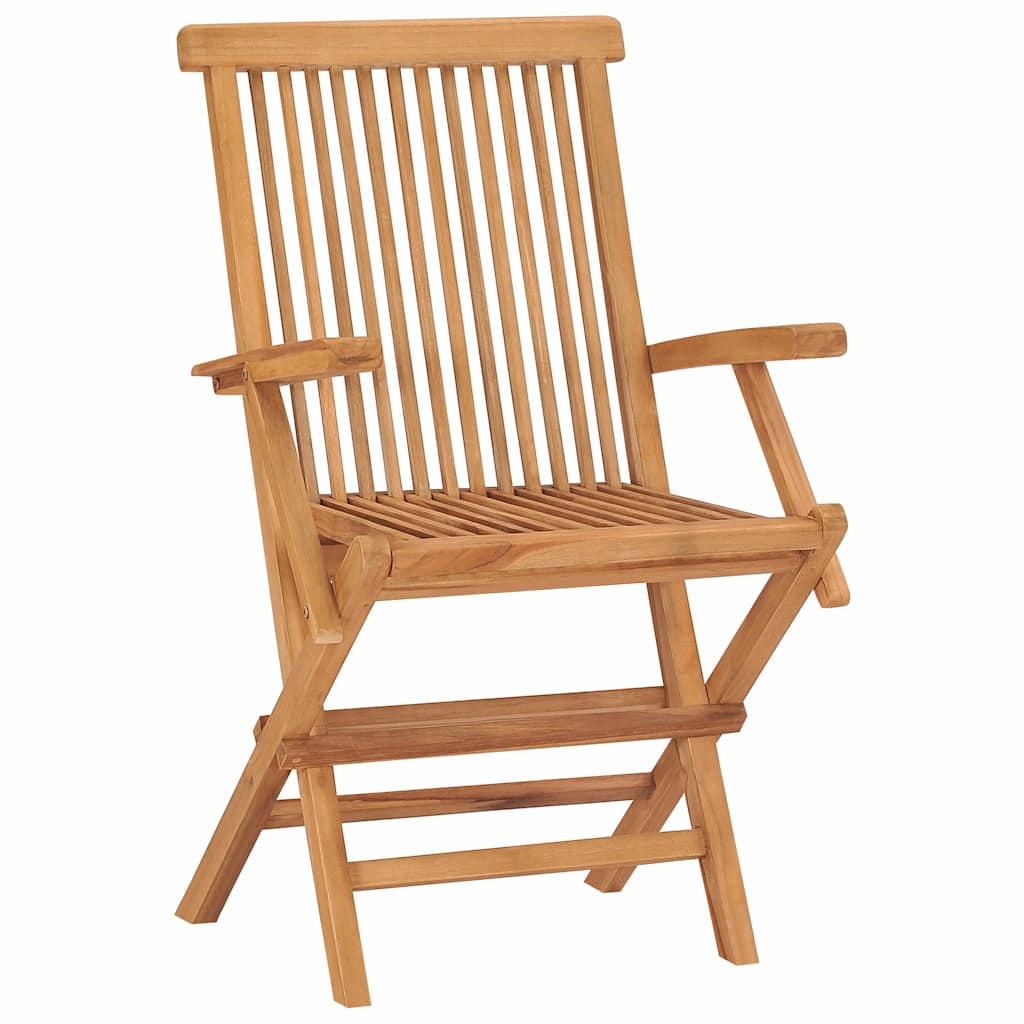 5 Piece Garden Dining Set Solid Teak Wood