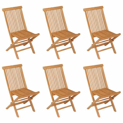 7 Piece Garden Dining Set Solid Teak Wood