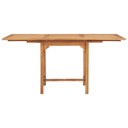 Garden Dining Set | Warm brown | Fine sanded teak hardwood | Foldable
