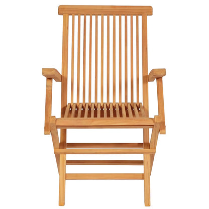 Garden Dining Set | Warm brown | Fine sanded teak hardwood | Foldable