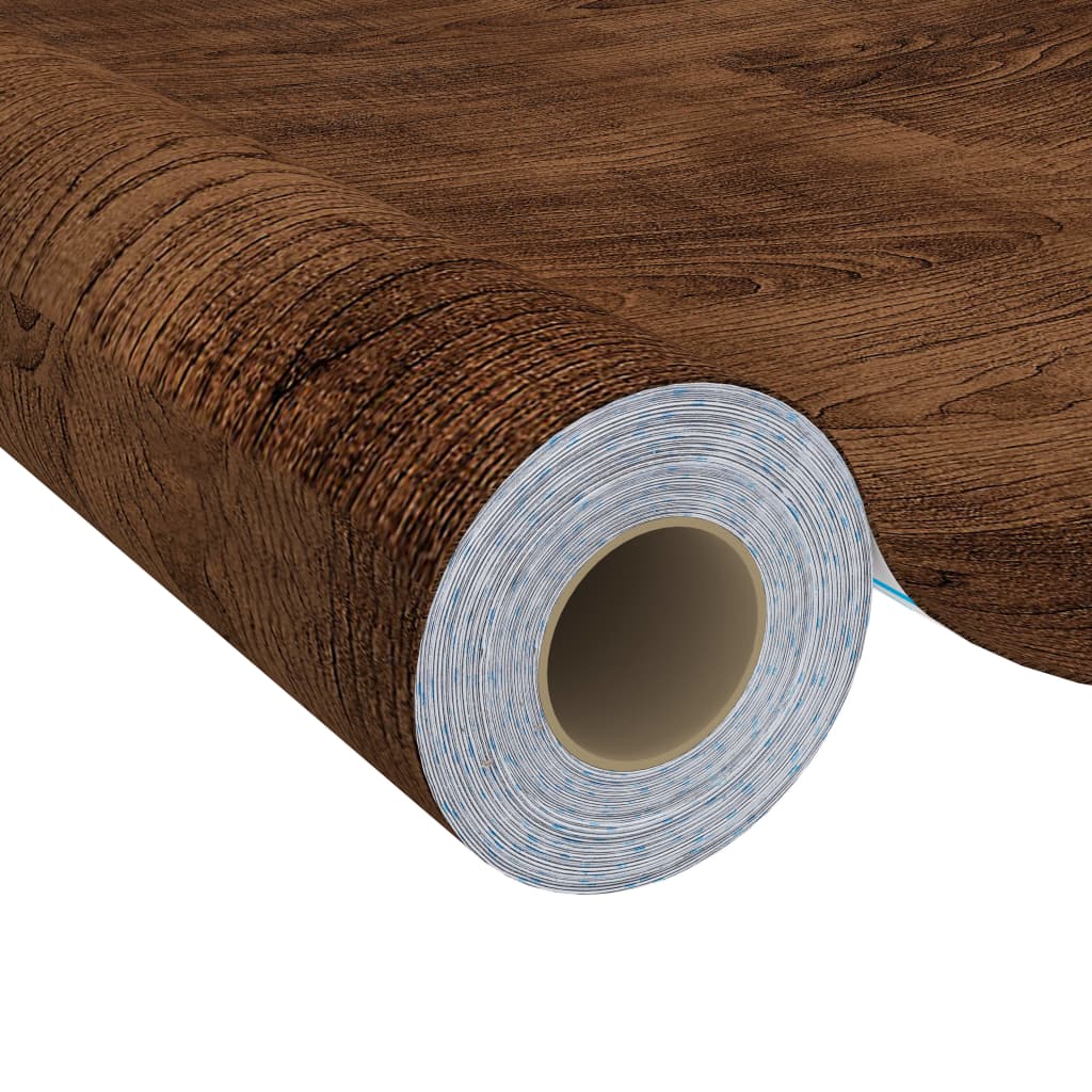 Door Film | Set of 4 | Dark Oak | PVC | 210 x 90 cm | Decorative Inlays