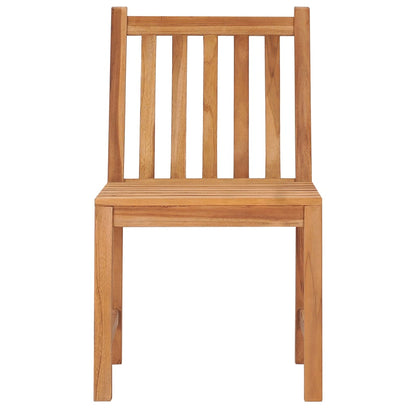 5 Piece Garden Dining Set 120x70 cm Solid Teak Wood