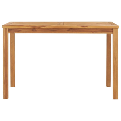 5 Piece Garden Dining Set 120x70 cm Solid Teak Wood