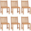 7 Piece Garden Dining Set 180x90 cm Solid Teak Wood