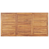 7 Piece Garden Dining Set 180x90 cm Solid Teak Wood