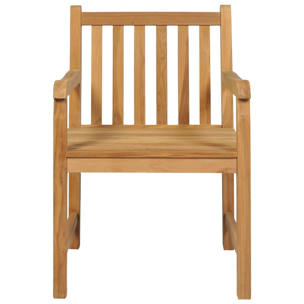 Garden Dining Set | Teak Brown | Solid Teak Wood | 5 Piece Set | Durable