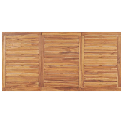 Garden Dining Set | Teak Brown | Solid Teak Wood | 5 Piece Set | Durable