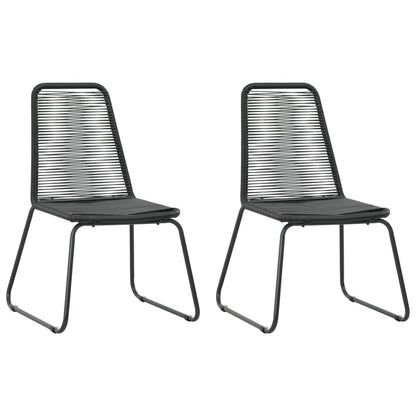Dining Set | Black | PVC Rattan, Steel, Aluminium, WPC | Lightweight