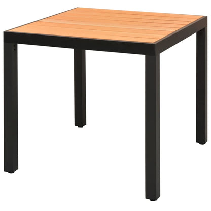 Dining Set | Black and Brown | PVC Rattan | Compact | Lightweight