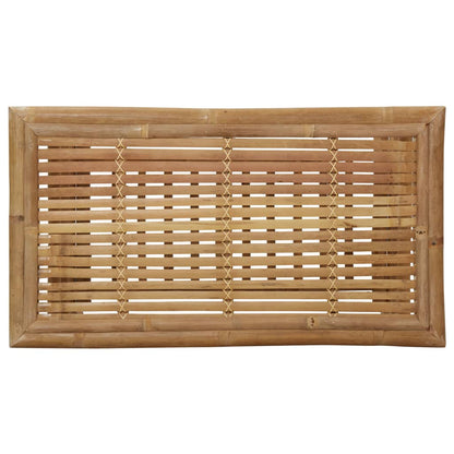 4 Piece Patio Lounge Set with Cushions Bamboo