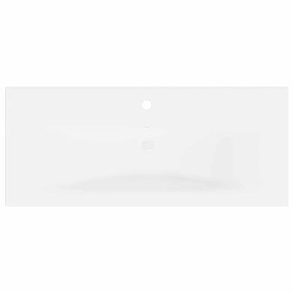 Built-in Basin with Faucet 91x39x18 cm Ceramic White
