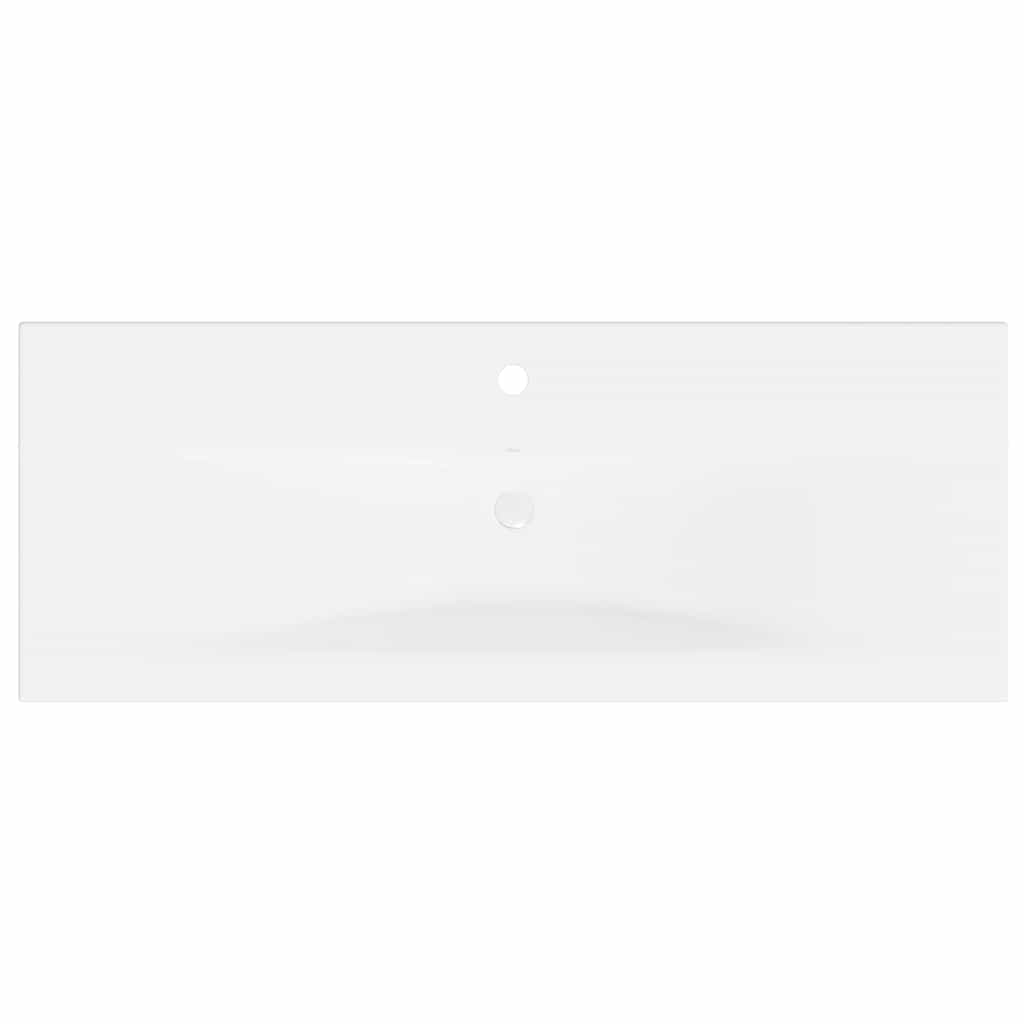 Built-in Basin with Faucet 101x39x18 cm Ceramic White