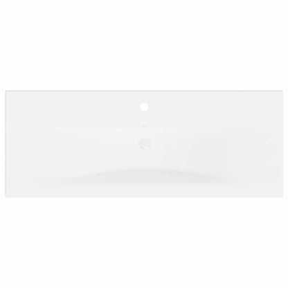 Built-in Basin with Faucet 101x39x18 cm Ceramic White